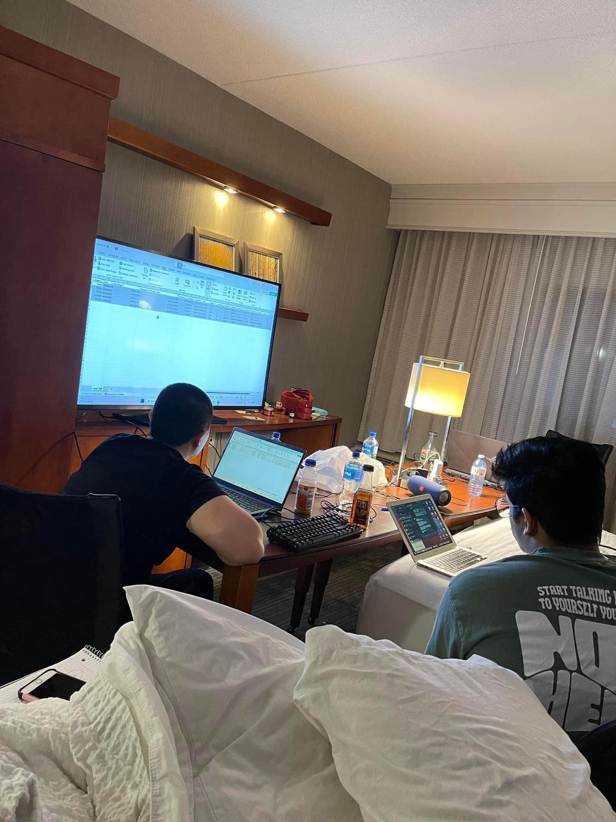 Late night data analytics session